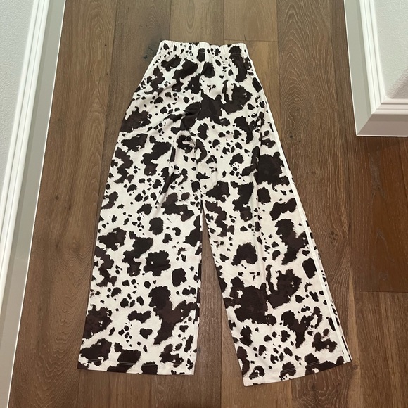 Adidas cow print Wide Leg track pant - Picture 4 of 4